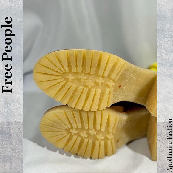 FREE PEOPLE JAMES CHELSEA CHUNKY HEEL BOOTS IN TAN SIZE 40 NEW - Picture 5 of 6